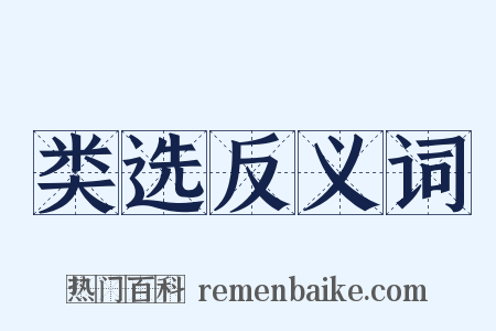 类选反义词是什么意思的图片